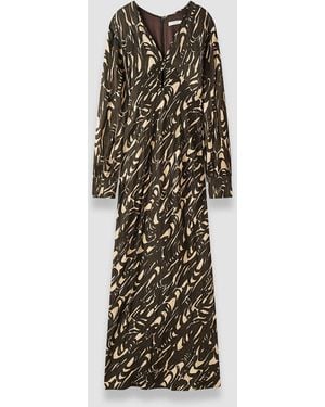 JOSEPH Adore Printed Crinkle Dress - White