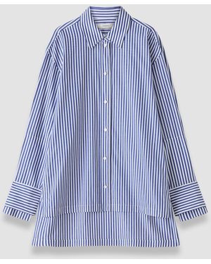 JOSEPH Theia Cotton Stripe Shirt - Blue