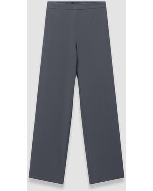 JOSEPH Sahel Crepe De Chine Silk Trousers - Blue