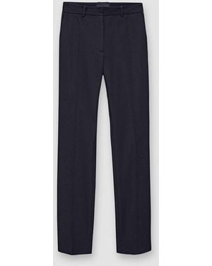 JOSEPH Coleman Long Gabardine Stretch Trousers - Blue