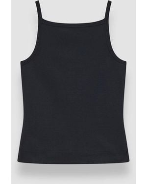 JOSEPH Viscose Knit Stretch Vest Top - Black