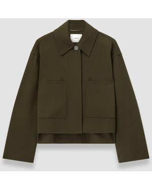 JOSEPH Kalaa Light Double Face Wool Jacket - Green