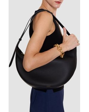 JOSEPH Large Bean Leather Bag - Blue