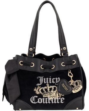 Juicy Couture Royal Bloom Daydreamer Tote Bag - Black