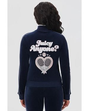 Juicy Couture Tennis Mockneck Jacket - Blue