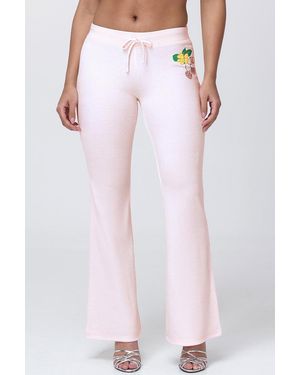 Juicy Couture Cherry Heritage Wide Leg Pants - Pink