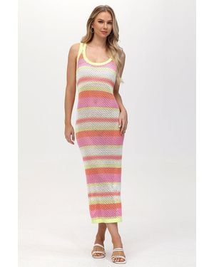Juicy Couture Crochet Maxi Dress - Multicolor