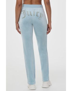 Juicy Couture Og Big Bling Velour Track Pants - Blue