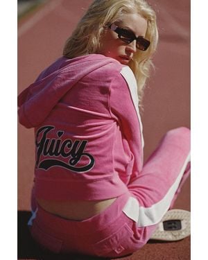Juicy Couture Cotton Velour Hoodie - Pink