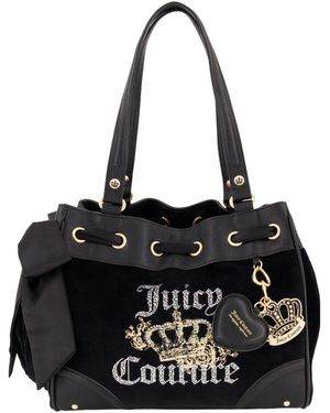 Juicy Couture Royal Bloom Daydreamer Tote Bag - Black