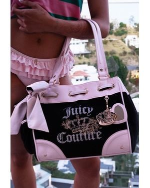 Juicy Couture Royal Bloom Daydreamer Tote Bag - White