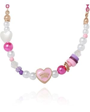 Juicy Couture Kids Beaded Necklace - Pink