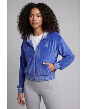 Juicy Couture Reversible Velour Jacket - Blue