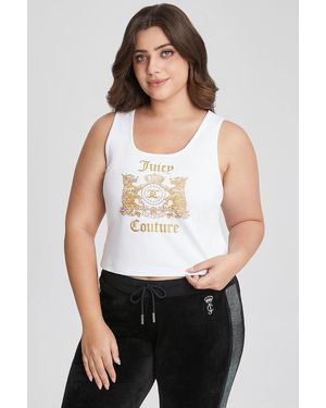 Juicy Couture Plus-Size 30Th Birthday Scottie Dogs Tank - White