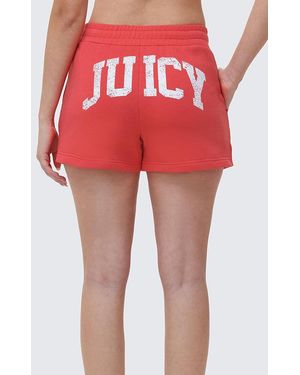 Juicy Couture Collegiate Booty Shorts - Red