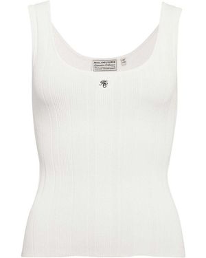 Holland Cooper Ruby Knitted Vest Top - White