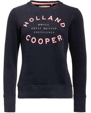 Holland Cooper Varsity Crew Sweatshirt - Blue