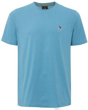 Paul Smith Organic Cotton Zebra T-shirt - Blue