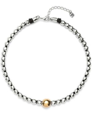 Uno De 50 Beaded Choker Necklace - Metallic