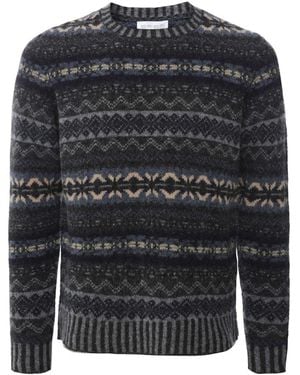 Eribé Fair Isle Brodie Jumper - Blue