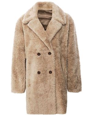 Studio Nordiic Reversible Teddy Coat - Natural
