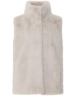 Rino & Pelle Lison Short Faux-fur Waistcoat - Natural