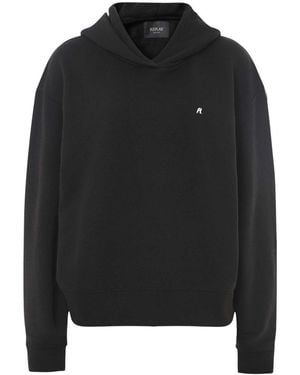 Replay Oversized Cotton Hoody - Black