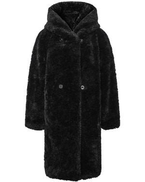 Studio Nordiic Hooded Reversible Coat - Black