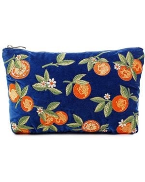 Elizabeth Scarlett Orange Blossom Blue Everyday Pouch