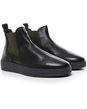 Replay Leather Frank Chelsea Boots - Black