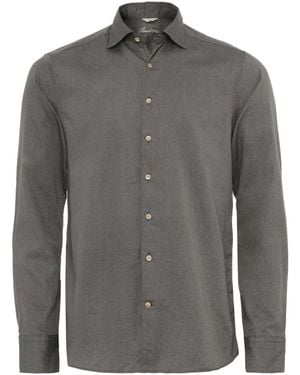 Stenströms Slimline Oxford Shirt - Grey