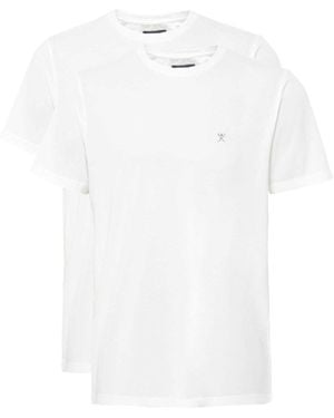 Hackett Cotton T-shirts 2 Pack - White
