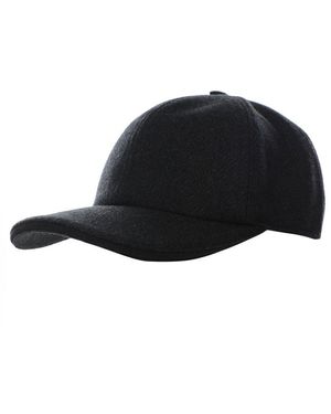 Eton Wool Blend Flannel Cap - Black