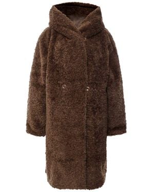 Studio Nordiic Hooded Reversible Coat - Brown