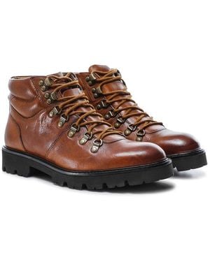 Oliver Sweeney Leather Helford Hiker Boots - Brown
