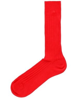 Hackett Mercerised Cotton Socks - Red