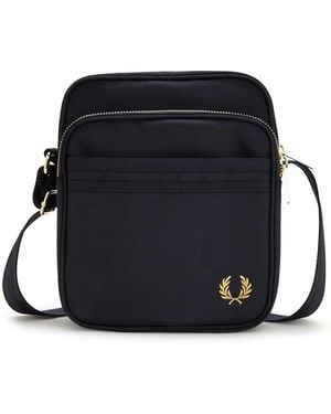 Fred Perry Textured Side Bag - Blue