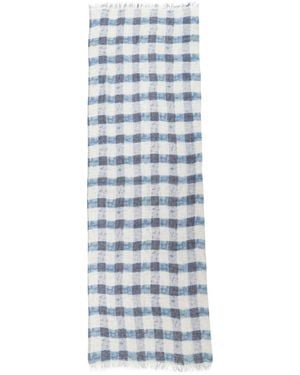 Oska 504 Check Scarf - Blue