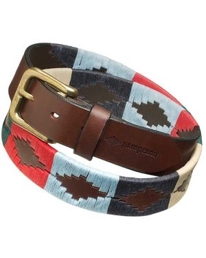 Pampeano Leather Multi Polo Belt - Red