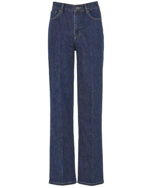 Self-Portrait Blue Straight Leg Jeans