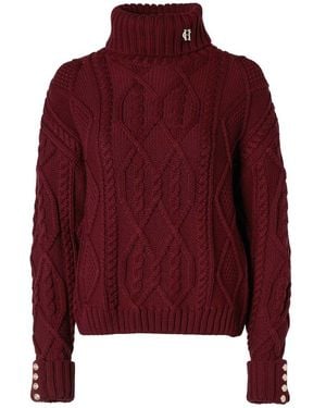 Holland Cooper Noveli Cable Knit Jumper - Red