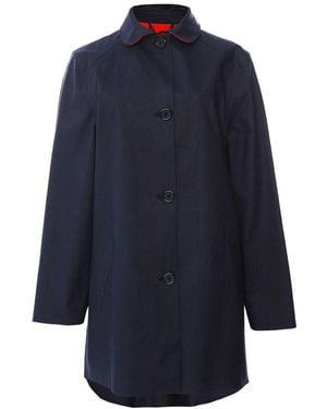 Hancock A-line Pea Coat - Blue