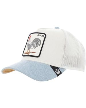 Goorin Bros Rooster Fan Trucker Cap - White