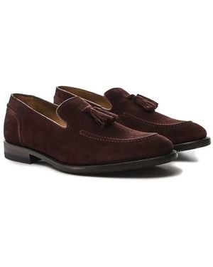 Oliver Sweeney Suede Plumtree Tassel Loafers - Brown