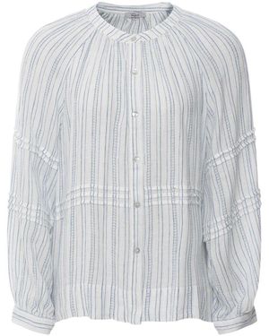 Rails Linen Frances Striped Top - White