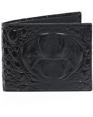 Elliot Rhodes Leather Mock Croc Wallet - Black