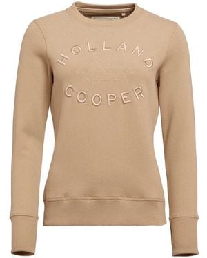 Holland Cooper Varsity Crew Sweatshirt - Natural
