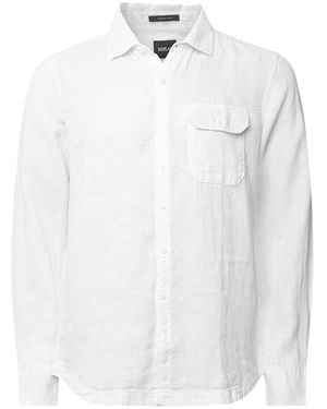 Replay Linen Pocket Shirt - White