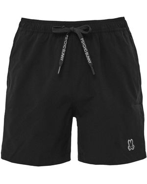 Psycho Bunny Hydrochromic Print Samos Swim Shorts - Black