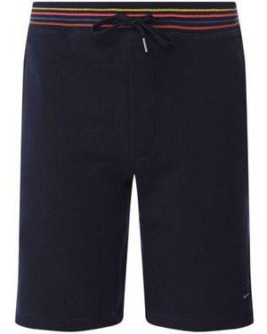 Paul Smith Artist Stripe Trim Shorts - Blue